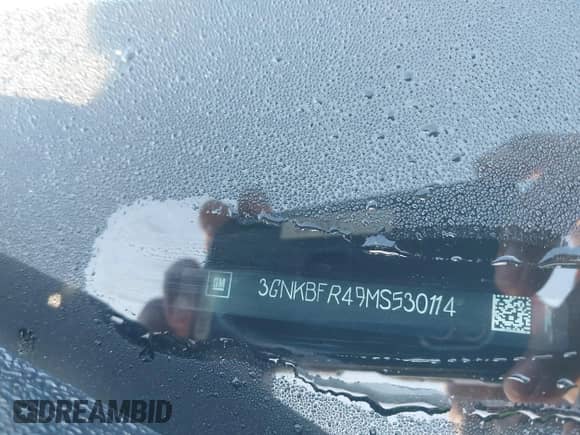 2021 Chevrolet Blazer Premier с VIN 3GNKBFR49MS530114, выставлен на аукционе IAAI как лот 41969828 с пробегом 55 516 миль миль и . История ставок и продаж доступна на DreamBid. Изображение 9.