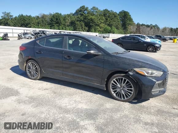 2017 Hyundai Elantra Sport with VIN KMHD04LB8HU318423, listed as a Copart auction lot 86709195 with Not provided miles and Clean title. Bid and sale history available at DreamBid. Image 4.