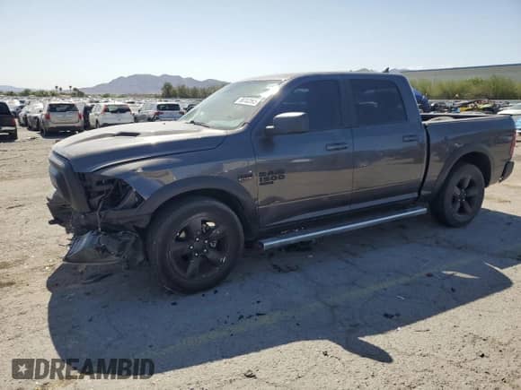 2019 Ram 1500 Warlock z VIN 1C6RR6LT7KS666616, wystawiony jako Copart lot #58783565 z przebiegiem 42 113 mil mil oraz Szkoda całkowita • Salvage title. Historia ofert i sprzedaży dostępna na DreamBid. Obrazek 1.