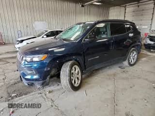 2024 Jeep Compass Latitude with VIN 3C4NJDBN5RT166288, listed as a Copart auction lot 81299125 with 18,187 mi miles and Salvage title. Bid and sale history available at DreamBid. Image 1.