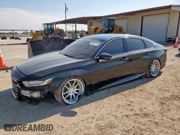 2018 Honda Accord EX-L with VIN 1HGCV2F57JA034799, listed as a Copart auction lot 68432115 with 65,110 mi miles and Salvage title. Bid and sale history available at DreamBid. Image 1.