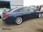 2015 BMW 7 Series 750Li xDrive with VIN WBAYF8C57FD654192, listed as a Copart auction lot 55818865 with 130,778 mi miles and Salvage title. Bid and sale history available at DreamBid. Image 3.