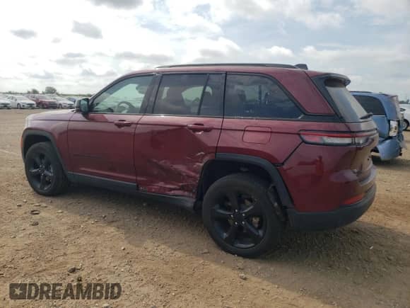 2024 Jeep Grand Cherokee Altitude X with VIN 1C4RJHAGXRC260206, listed as a Copart auction lot 65771605 with 11,115 mi miles and Salvage title. Bid and sale history available at DreamBid. Image 2.