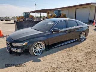 2018 Honda Accord EX-L z VIN 1HGCV2F57JA034799, wystawiony jako Copart lot #68432115 z przebiegiem 65 110 mil mil oraz Szkoda całkowita • Salvage title. Historia ofert i sprzedaży dostępna na DreamBid. Obrazek 1.