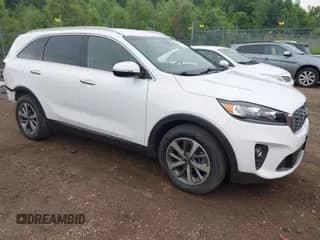 2019 Kia Sorento EX z VIN 5XYPH4A56KG506938, wystawiony jako IAAI lot #42528574 z przebiegiem 41 367 mil mil oraz . Historia ofert i sprzedaży dostępna na DreamBid. Obrazek 1.