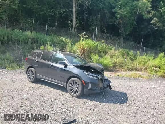 2023 Chevrolet Equinox RS with VIN 3GNAXWEG1PL105465, listed as a Copart auction lot 69193345 with 54,482 mi miles and Salvage title. Bid and sale history available at DreamBid. Image 14.