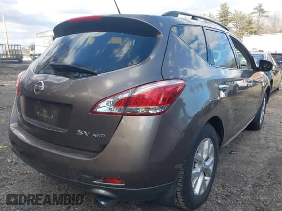 2012 Nissan Murano S with VIN JN8AZ1MW3CW212167, listed as a IAAI auction lot 41884227 with 123,921 mi miles and . Bid and sale history available at DreamBid. Image 4.