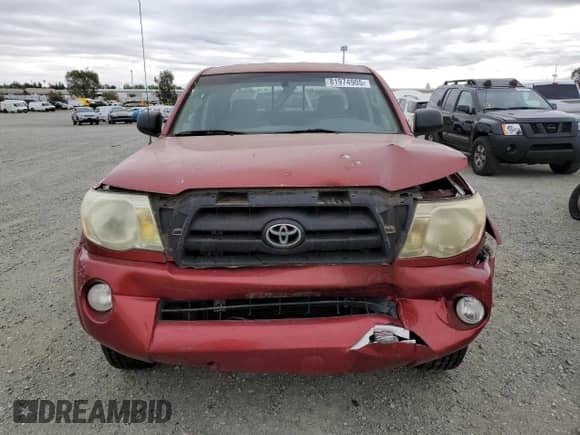 2005 Toyota Tacoma PreRunner with VIN 5TEKU72NX5Z086407, listed as a Copart auction lot 81974905 with 223,020 mi miles and Salvage title. Bid and sale history available at DreamBid. Image 5.