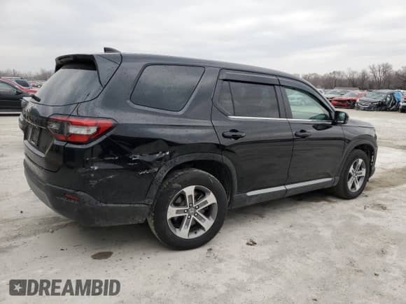 2023 Honda Pilot EX-L с VIN 5FNYG1H49PB058440, выставлен на аукционе Copart как лот 47689015 с пробегом 44 423 миль миль и Списание • Salvage title. История ставок и продаж доступна на DreamBid. Изображение 3.