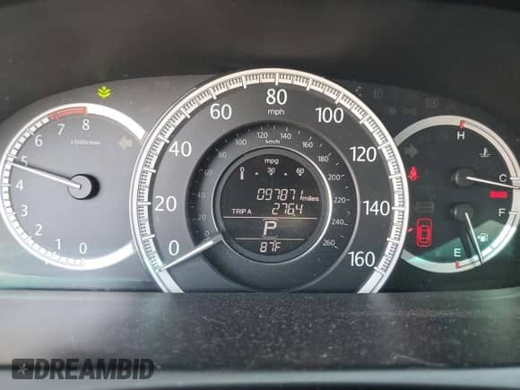 2014 Honda Accord EX-L with VIN 1HGCR3F84EA034818, listed as a Copart auction lot 80589815 with 97,871 mi miles and Salvage title. Bid and sale history available at DreamBid. Image 9.