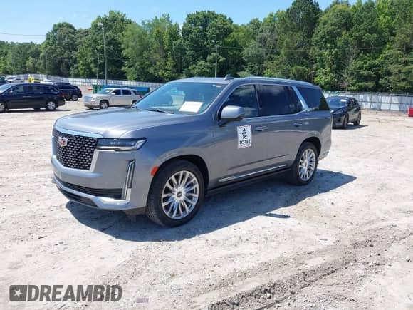 2022 Cadillac Escalade Premium Luxury with VIN 1GYS3CKL9NR206472, listed as a IAAI auction lot 42522849 with 68,393 mi miles and . Bid and sale history available at DreamBid. Image 2.