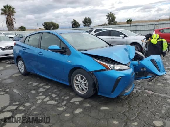 2019 Toyota Prius L Eco с VIN JTDKARFU3K3072767, выставлен на аукционе Copart как лот 82505105 с пробегом 45 311 миль миль и Списание • Salvage title. История ставок и продаж доступна на DreamBid. Изображение 4.