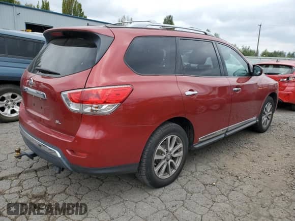 2014 Nissan Pathfinder SL z VIN 5N1AR2MNXEC704753, wystawiony jako Copart lot #80217825 z przebiegiem 165 350 mil mil oraz Szkoda całkowita • Salvage title. Historia ofert i sprzedaży dostępna na DreamBid. Obrazek 3.