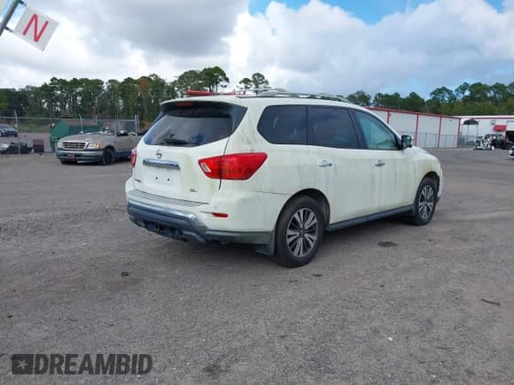 2017 Nissan Pathfinder S with VIN 5N1DR2MN0HC649831, listed as a IAAI auction lot 43284616 with 164,356 mi miles and . Bid and sale history available at DreamBid. Image 4.