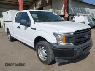 2019 Ford F-150 XL with VIN 1FTEX1C41KKE83608, listed as a IAAI auction lot 43354361 with 126,831 mi miles and . Bid and sale history available at DreamBid. Image 1.