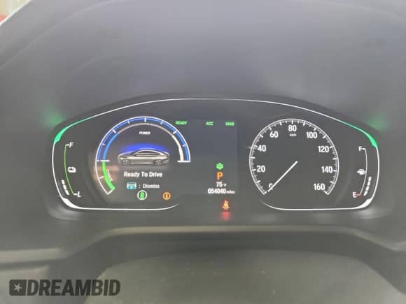 2019 Honda Accord EX-L with VIN 1HGCV3F53KA012998, listed as a Copart auction lot 66170245 with 54,040 mi miles and Salvage title. Bid and sale history available at DreamBid. Image 9.