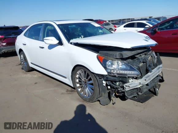 2014 Hyundai Equus Ultimate z VIN KMHGH4JHXEU089655, wystawiony jako IAAI lot #41610773 z przebiegiem Nie podano mil oraz . Historia ofert i sprzedaży dostępna na DreamBid. Obrazek 1.