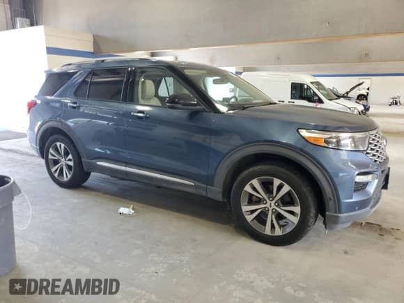 2020 Ford Explorer Platinum z VIN 1FM5K8HC9LGB27026, wystawiony jako Copart lot #81602515 z przebiegiem 150 105 mil mil oraz Szkoda całkowita • Salvage title. Historia ofert i sprzedaży dostępna na DreamBid. Obrazek 4.