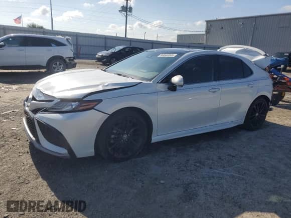 2022 Toyota Camry XSE with VIN 4T1K61BK0NU054891, listed as a Copart auction lot 66845045 with 46,014 mi miles and Salvage title. Bid and sale history available at DreamBid. Image 1.