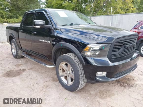 2012 Ram 1500 Sport with VIN 1C6RD7MT5CS178608, listed as a IAAI auction lot 43141258 with 129,309 mi miles and . Bid and sale history available at DreamBid. Image 1.