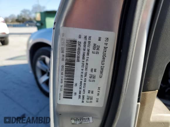 2005 Dodge Magnum SE с VIN 2D4FV48V65H186409, выставлен на аукционе Copart как лот 86053894 с пробегом 264 186 миль миль и Списание • Salvage title. История ставок и продаж доступна на DreamBid. Изображение 12.