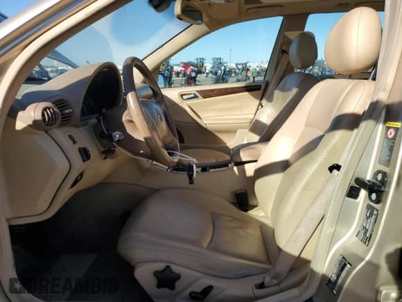 2003 Mercedes-Benz C 240 with VIN WDBRH61J73F315954, listed as a Copart auction lot 90311725 with 74,343 mi miles and Salvage title. Bid and sale history available at DreamBid. Image 7.