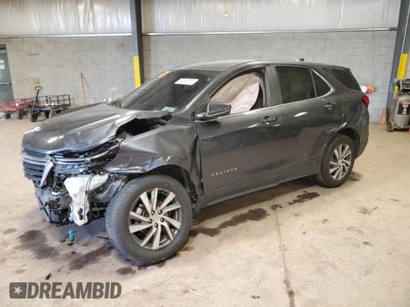 2022 Chevrolet Equinox LT с VIN 3GNAXKEV1NS223400, выставлен на аукционе Copart как лот 54558755 с пробегом Не указан миль и Списание • Salvage title. История ставок и продаж доступна на DreamBid. Изображение 1.