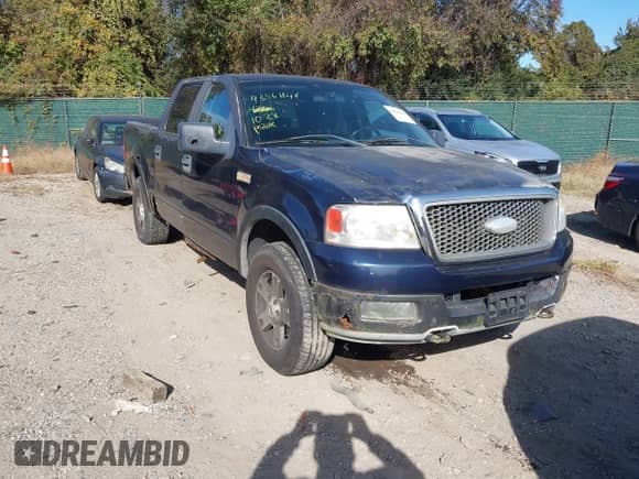 2005 Ford F-150 XLT with VIN 1FTPW14535FB51864, listed as a IAAI auction lot 43561146 with 189,021 mi miles and . Bid and sale history available at DreamBid. Image 1.