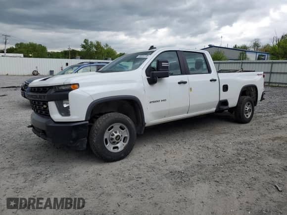 2023 Chevrolet Silverado 2500HD Work Truck with VIN 1GC1YLE78PF219879, listed as a Copart auction lot 56836705 with 103,888 mi miles and Salvage title. Bid and sale history available at DreamBid. Image 1.