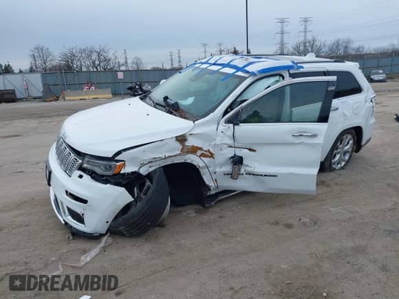 2020 Jeep Grand Cherokee Summit with VIN 1C4RJFJG4LC372995, listed as a IAAI auction lot 41533154 with 22,326 mi miles and . Bid and sale history available at DreamBid. Image 2.