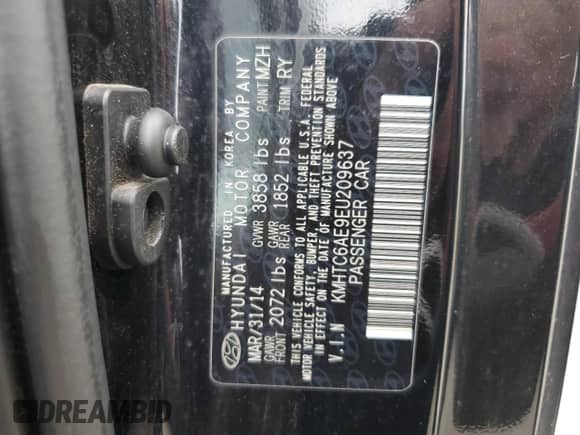 2014 Hyundai Veloster Turbo R-Spec с VIN KMHTC6AE9EU209637, выставлен на аукционе Copart как лот 67860545 с пробегом 112 479 миль миль и Списание • Salvage title. История ставок и продаж доступна на DreamBid. Изображение 12.