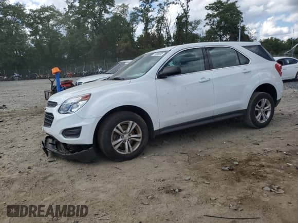2017 Chevrolet Equinox LS z VIN 2GNALBEK6H1528375, wystawiony jako Copart lot #71056975 z przebiegiem 85 574 mil mil oraz Szkoda całkowita • Salvage title. Historia ofert i sprzedaży dostępna na DreamBid. Obrazek 1.