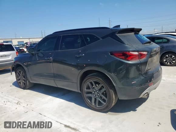 2019 Chevrolet Blazer with VIN 3GNKBDRS0KS703163, listed as a Copart auction lot 60097265 with 76,425 mi miles and Salvage title. Bid and sale history available at DreamBid. Image 2.