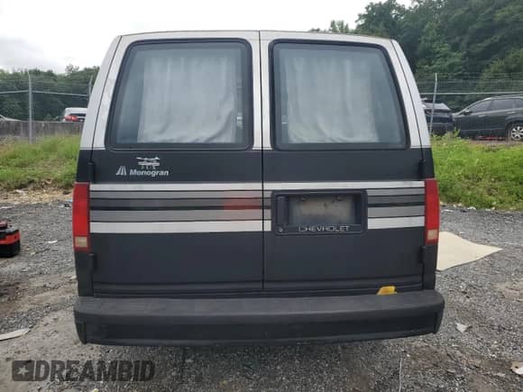 1992 Chevrolet Astro Cargo with VIN 1GBDM19Z3NB192740, listed as a Copart auction lot 69691115 with 185,801 mi miles and Salvage title. Bid and sale history available at DreamBid. Image 6.