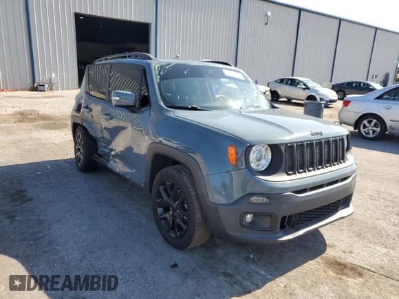 2018 Jeep Renegade Altitude with VIN ZACCJABB0JPH39718, listed as a Copart auction lot 80542675 with 80,587 mi miles and Salvage title. Bid and sale history available at DreamBid. Image 4.