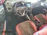 2012 Hyundai Veloster w/Red Int z VIN KMHTC6AD0CU027782, wystawiony jako Copart lot #81558205 z przebiegiem 104 484 mil mil oraz Szkoda całkowita • Salvage title. Historia ofert i sprzedaży dostępna na DreamBid. Obrazek 8.