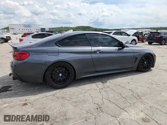 2019 BMW 4 Series 440i xDrive with VIN WBA4W9C54KAG89873, listed as a Copart auction lot 62862185 with 83,349 mi miles and Salvage title. Bid and sale history available at DreamBid. Image 3.