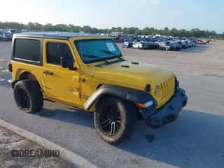 2019 Jeep Wrangler Sport S with VIN 1C4GJXAG6KW508134, listed as a IAAI auction lot 42116949 with 47,077 mi miles and . Bid and sale history available at DreamBid. Image 1.