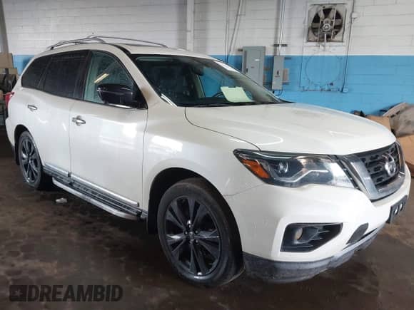 2017 Nissan Pathfinder SL z VIN 5N1DR2MM6HC668911, wystawiony jako IAAI lot #42270084 z przebiegiem 85 055 mil mil oraz . Historia ofert i sprzedaży dostępna na DreamBid. Obrazek 1.