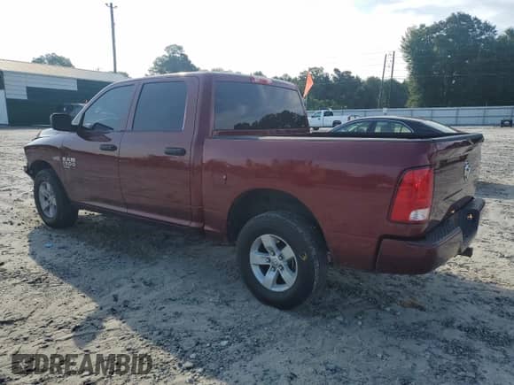 2019 Ram 1500 Express with VIN 3C6RR6KT1KG649643, listed as a Copart auction lot 60594145 with 121,740 mi miles and Salvage title. Bid and sale history available at DreamBid. Image 2.