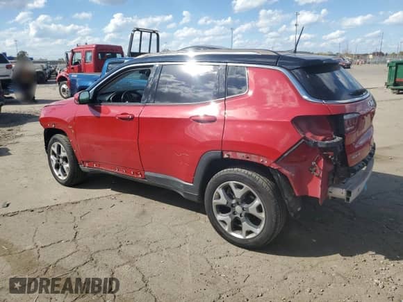 2019 Jeep Compass Limited z VIN 3C4NJDCB8KT638591, wystawiony jako Copart lot #82241535 z przebiegiem 50 319 mil mil oraz Czysty tytuł • Clean title. Historia ofert i sprzedaży dostępna na DreamBid. Obrazek 2.