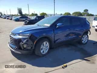 2022 Chevrolet Blazer LT с VIN 3GNKBCR48NS125331, выставлен на аукционе Copart как лот 91179185 с пробегом 52 276 миль миль и Чистый • Clean title. История ставок и продаж доступна на DreamBid. Изображение 1.