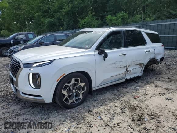 2022 Hyundai Palisade Calligraphy с VIN KM8R7DHE1NU386627, выставлен на аукционе Copart как лот 60686744 с пробегом 41 519 миль миль и Списание • Salvage title. История ставок и продаж доступна на DreamBid. Изображение 1.