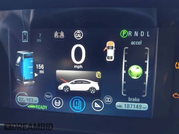 2013 Chevrolet Volt with VIN 1G1RD6E49DU126018, listed as a IAAI auction lot 43006426 with 187,149 mi miles and . Bid and sale history available at DreamBid. Image 13.