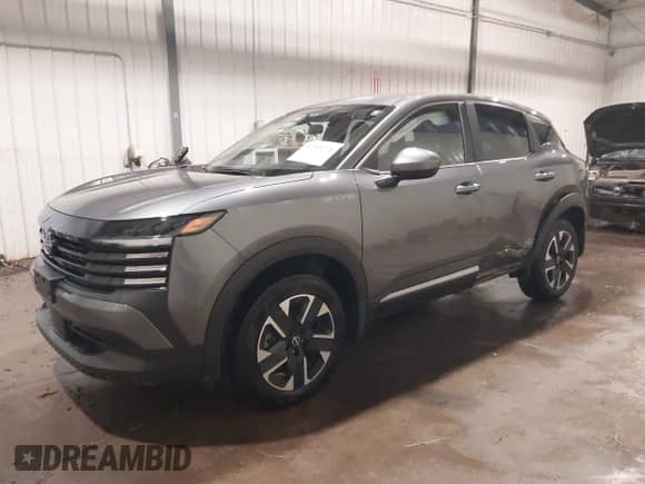 2025 Nissan Kicks SV with VIN 3N8AP6CB6SL325097, listed as a IAAI auction lot 42214771 with 6,163 mi miles and . Bid and sale history available at DreamBid. Image 2.