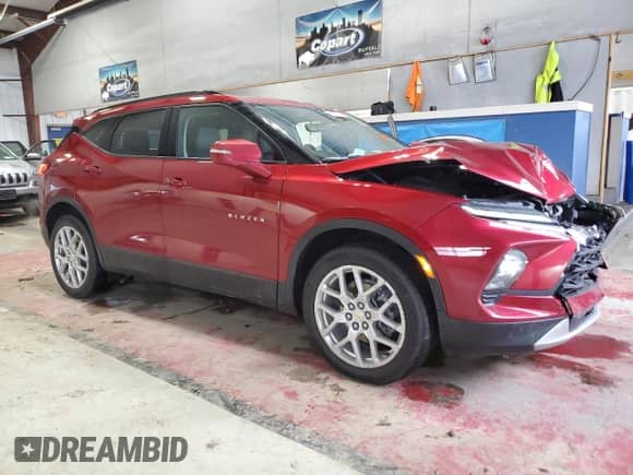 2024 Chevrolet Blazer LT with VIN 3GNKBJRS7RS153873, listed as a Copart auction lot 45945605 with 11,653 mi miles and Salvage title. Bid and sale history available at DreamBid. Image 4.