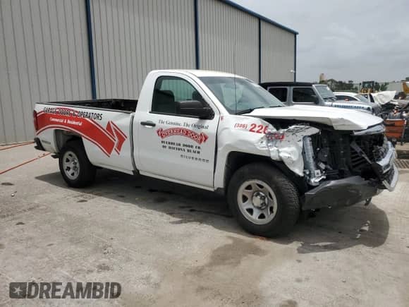 2018 Chevrolet Silverado 1500 Work Truck with VIN 1GCNCNEH9JZ276425, listed as a Copart auction lot 59859135 with 109,619 mi miles and Salvage title. Bid and sale history available at DreamBid. Image 4.