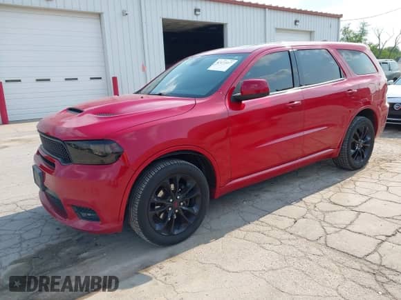 2019 Dodge Durango GT Plus with VIN 1C4RDJDG1KC605509, listed as a IAAI auction lot 42472417 with 95,309 mi miles and . Bid and sale history available at DreamBid. Image 2.