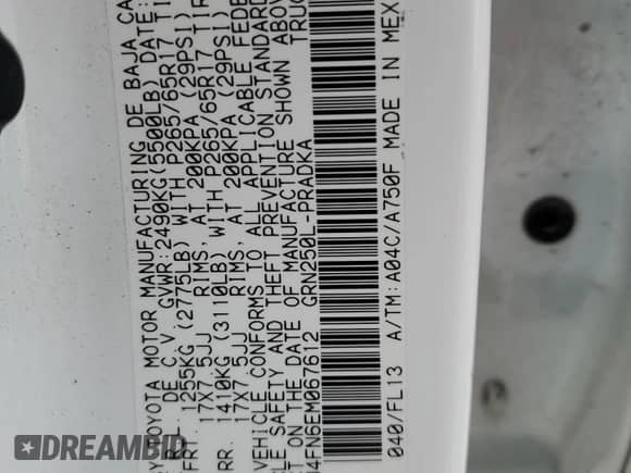 2014 Toyota Tacoma z VIN 3TMMU4FN6EM067612, wystawiony jako Copart lot #81938545 z przebiegiem 175 517 mil mil oraz Szkoda całkowita • Salvage title. Historia ofert i sprzedaży dostępna na DreamBid. Obrazek 12.