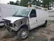 2012 Ford Econoline Cargo Commercial with VIN 1FTNE1EW0CDB17570, listed as a Copart auction lot 65319155 with 250,421 mi miles and Salvage title. Bid and sale history available at DreamBid. Image 1.